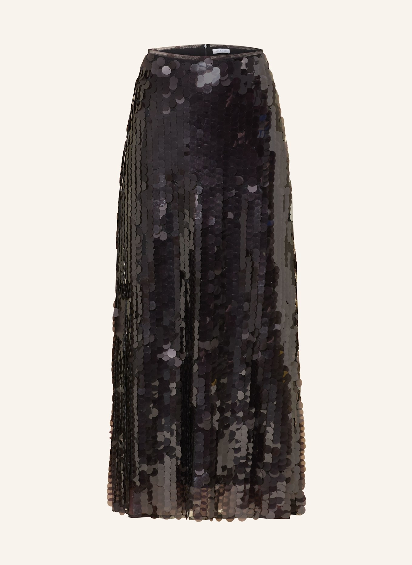 MRS & HUGS Rock mit Pailletten: DUNKELBRAUN