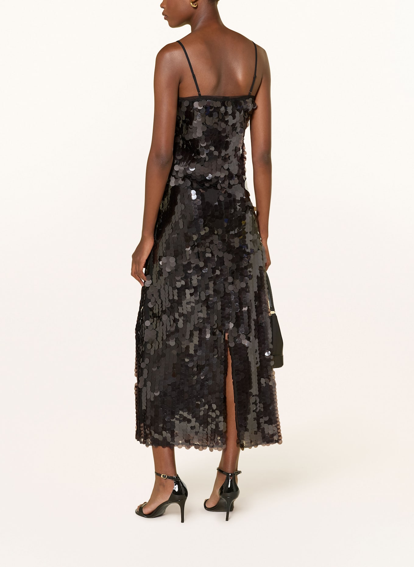 MRS & HUGS Rock mit Pailletten: DUNKELBRAUN