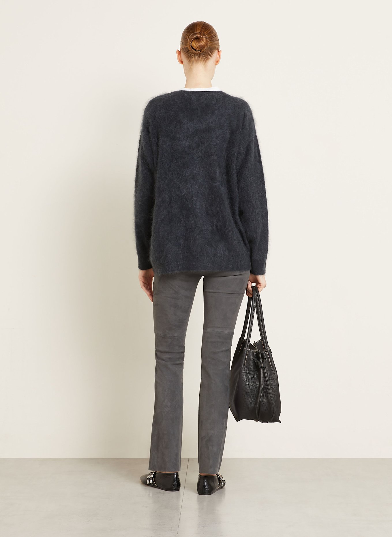 IRIS von ARNIM Pull en cachemire ELYSA: GRIS FONCÉ