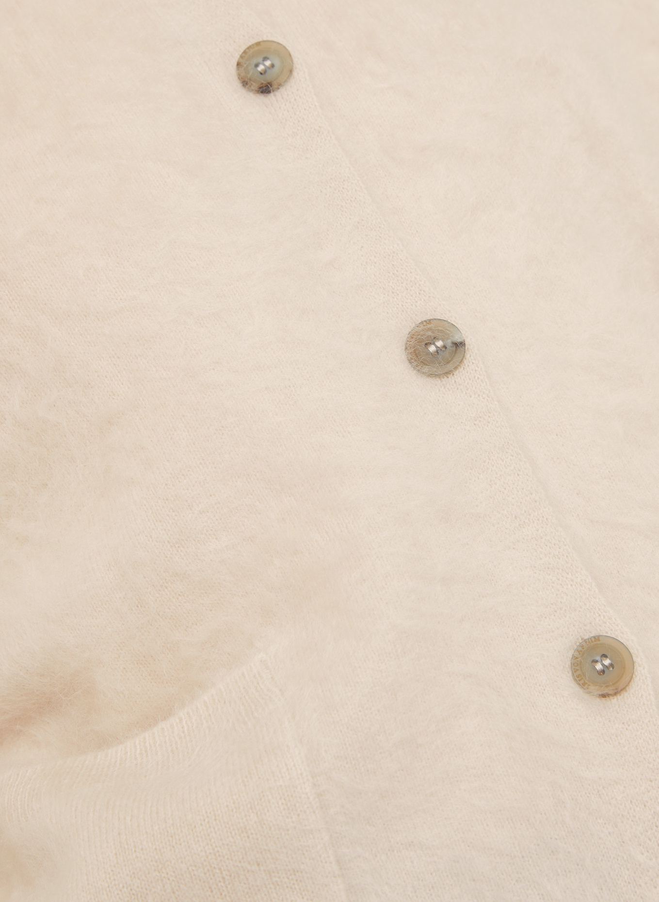 IRIS von ARNIM Kardigan ELYN z kaszmiru: KREMOWY