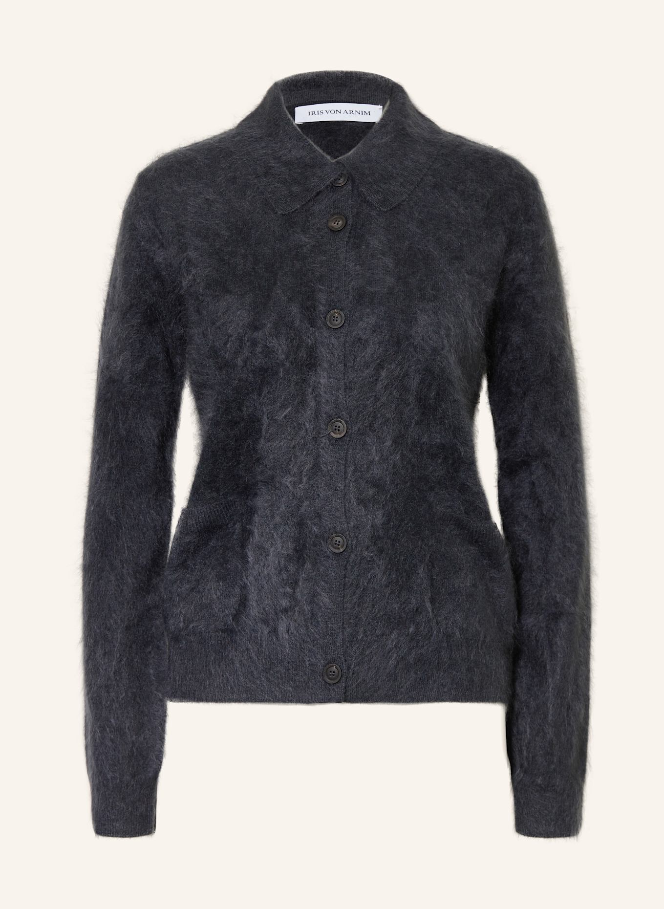 IRIS von ARNIM Cardigan ELYN en cachemire: GRIS FONCÉ