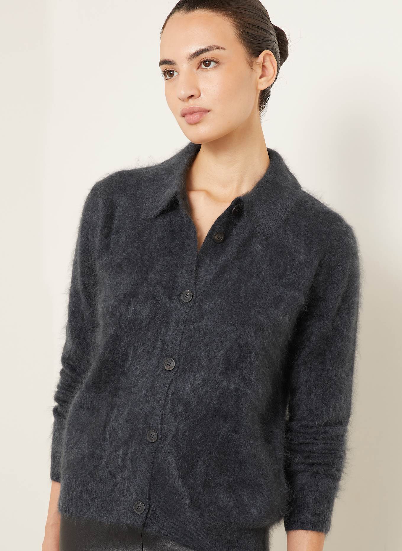 IRIS von ARNIM Cardigan ELYN en cachemire: GRIS FONCÉ