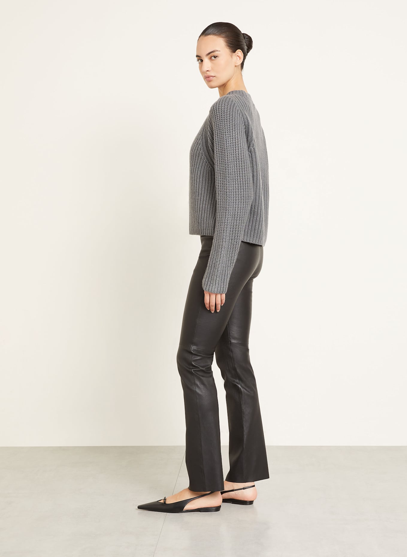 IRIS von ARNIM Pantalon en cuir PHILINE: NOIR