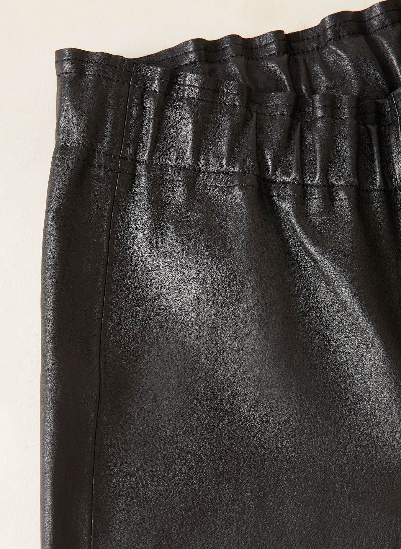 IRIS von ARNIM Pantalon en cuir PHILINE: NOIR