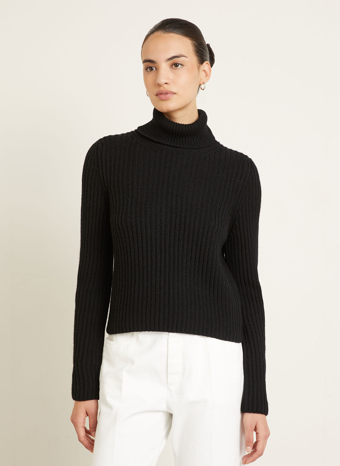 IRIS von ARNIM Rollkragenpullover ASTRID aus Cashmere: SCHWARZ