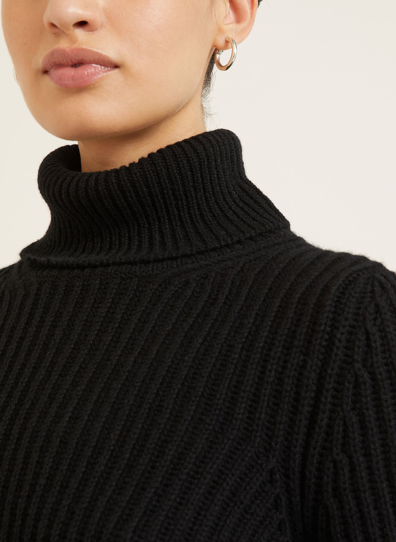 IRIS von ARNIM Rollkragenpullover ASTRID aus Cashmere: SCHWARZ