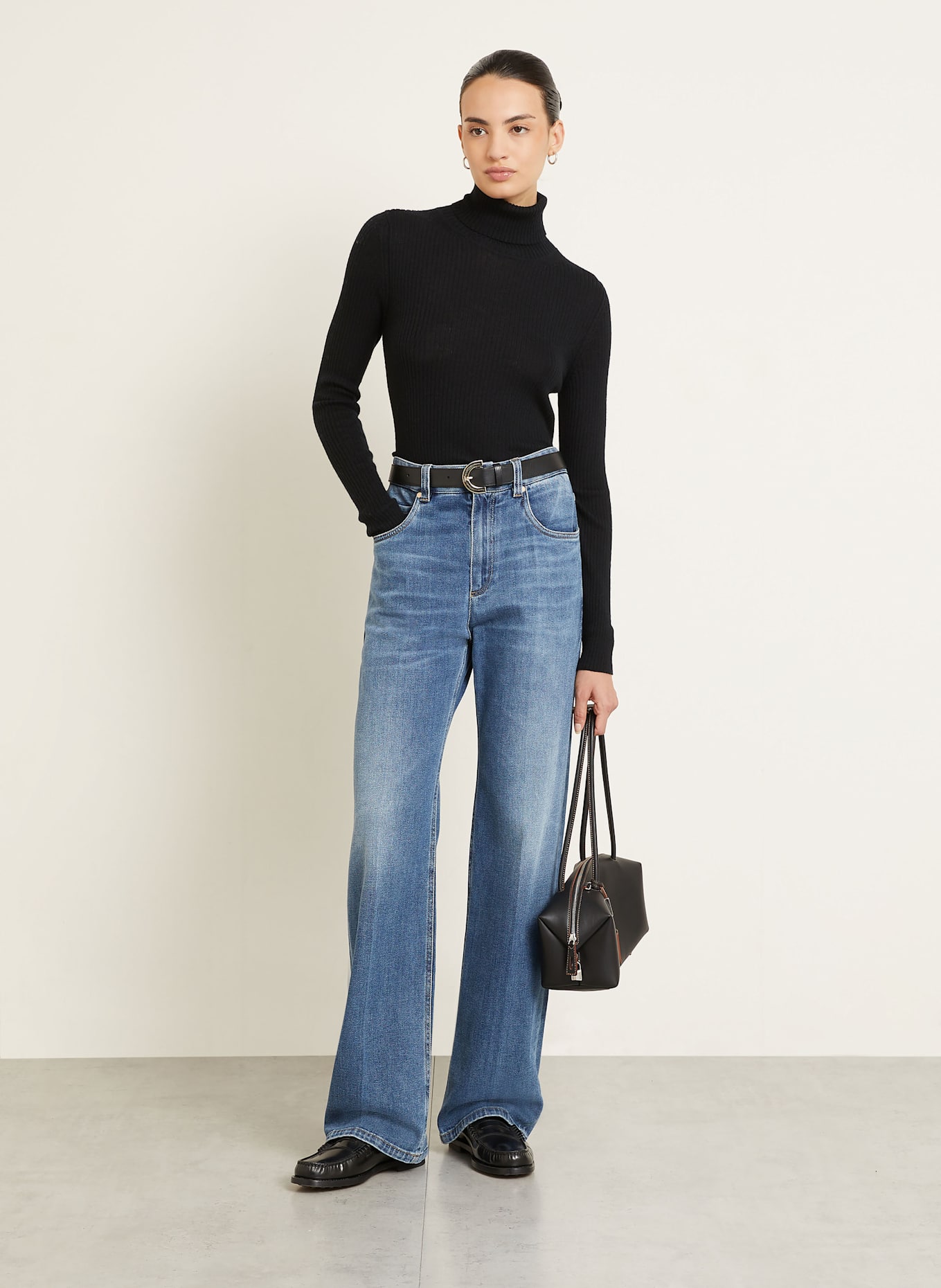 IRIS von ARNIM Turtleneck sweater LAWA made of cashmere: BLACK