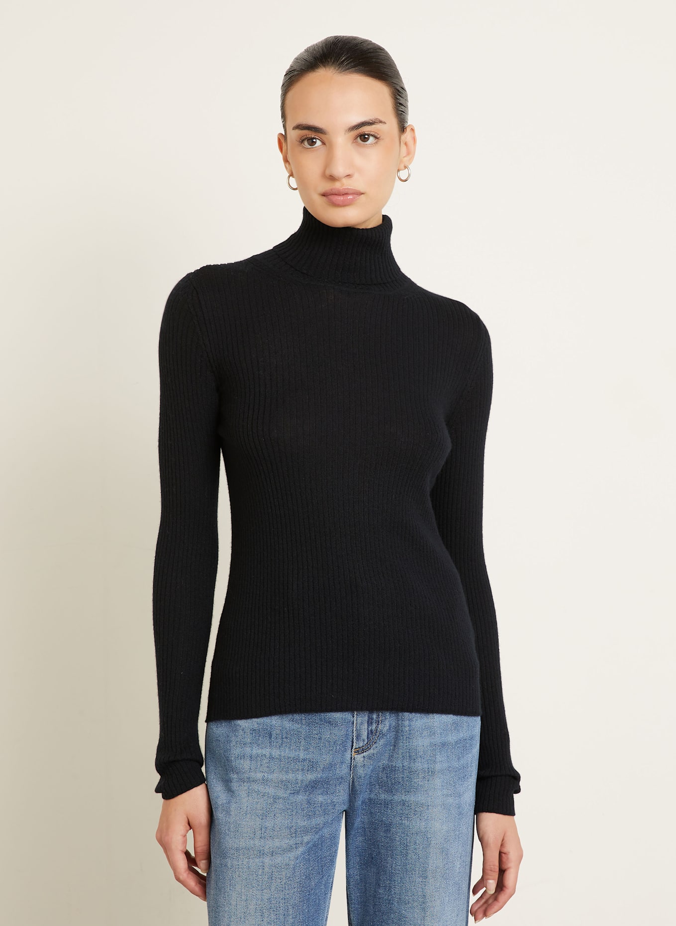 IRIS von ARNIM Turtleneck sweater LAWA made of cashmere: BLACK