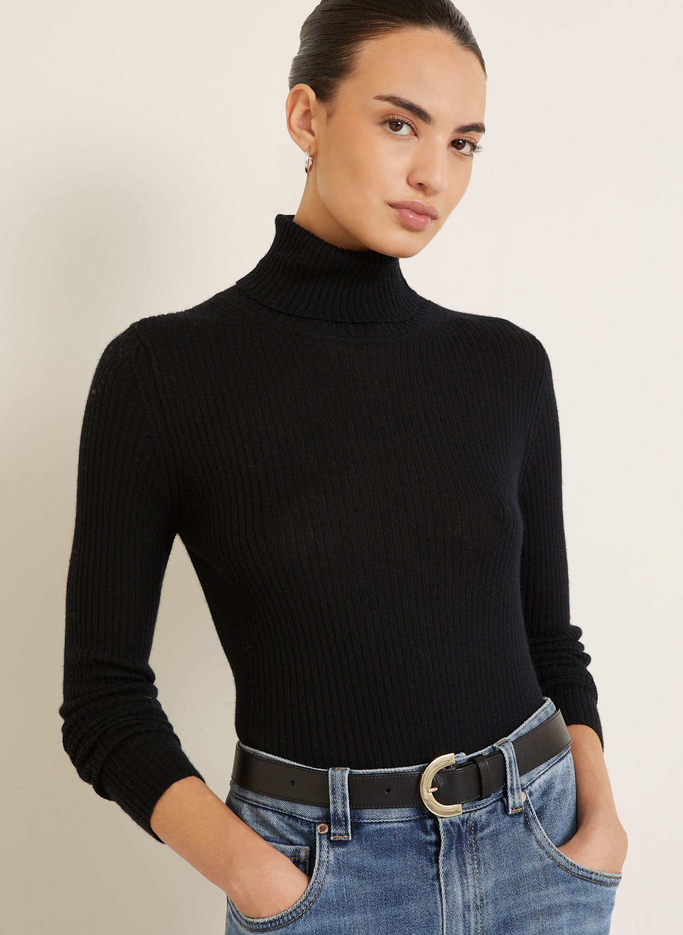 IRIS von ARNIM Turtleneck sweater LAWA made of cashmere: BLACK