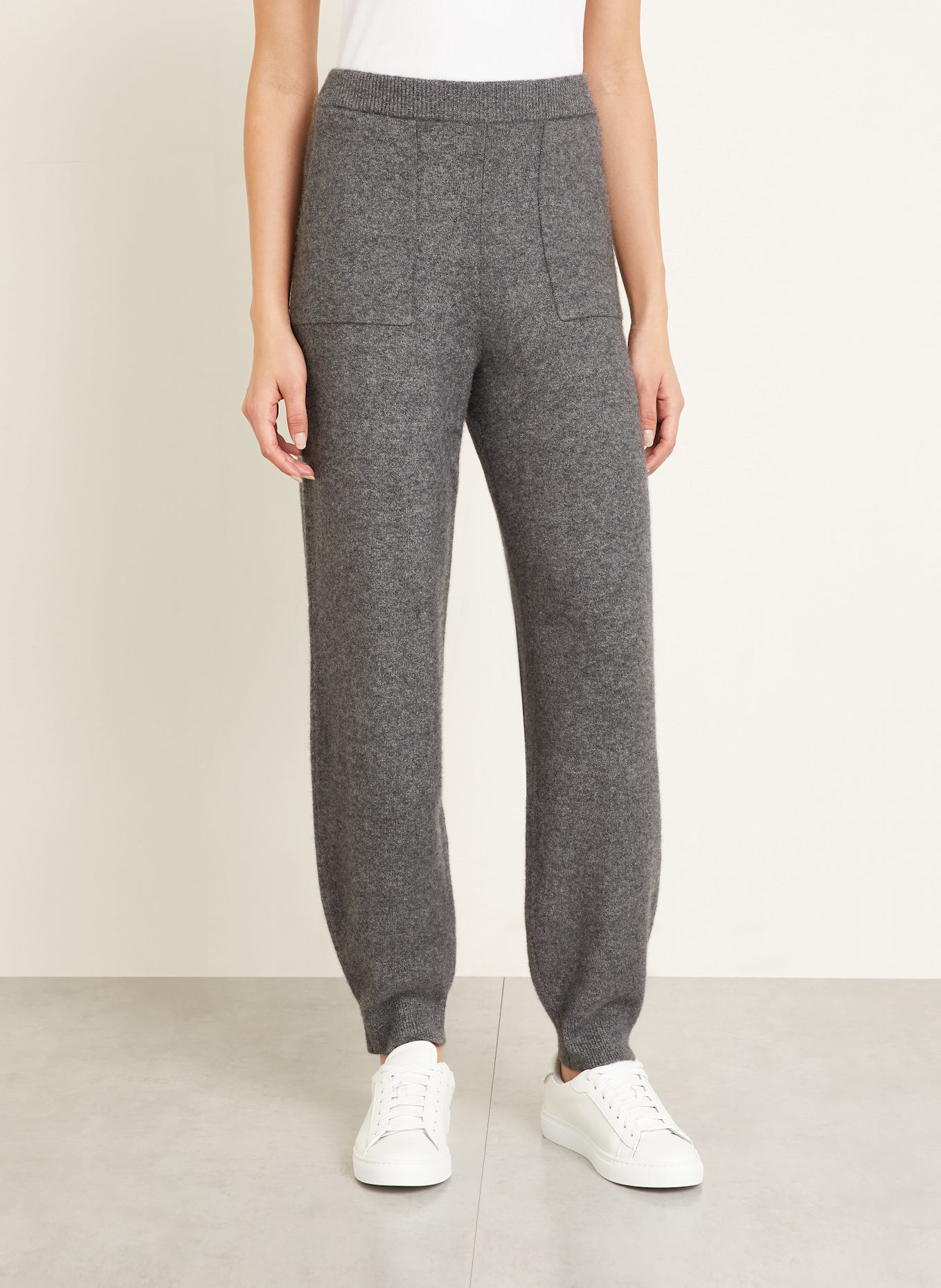 IRIS von ARNIM Strickhose BLANCA aus Cashmere: GRAU