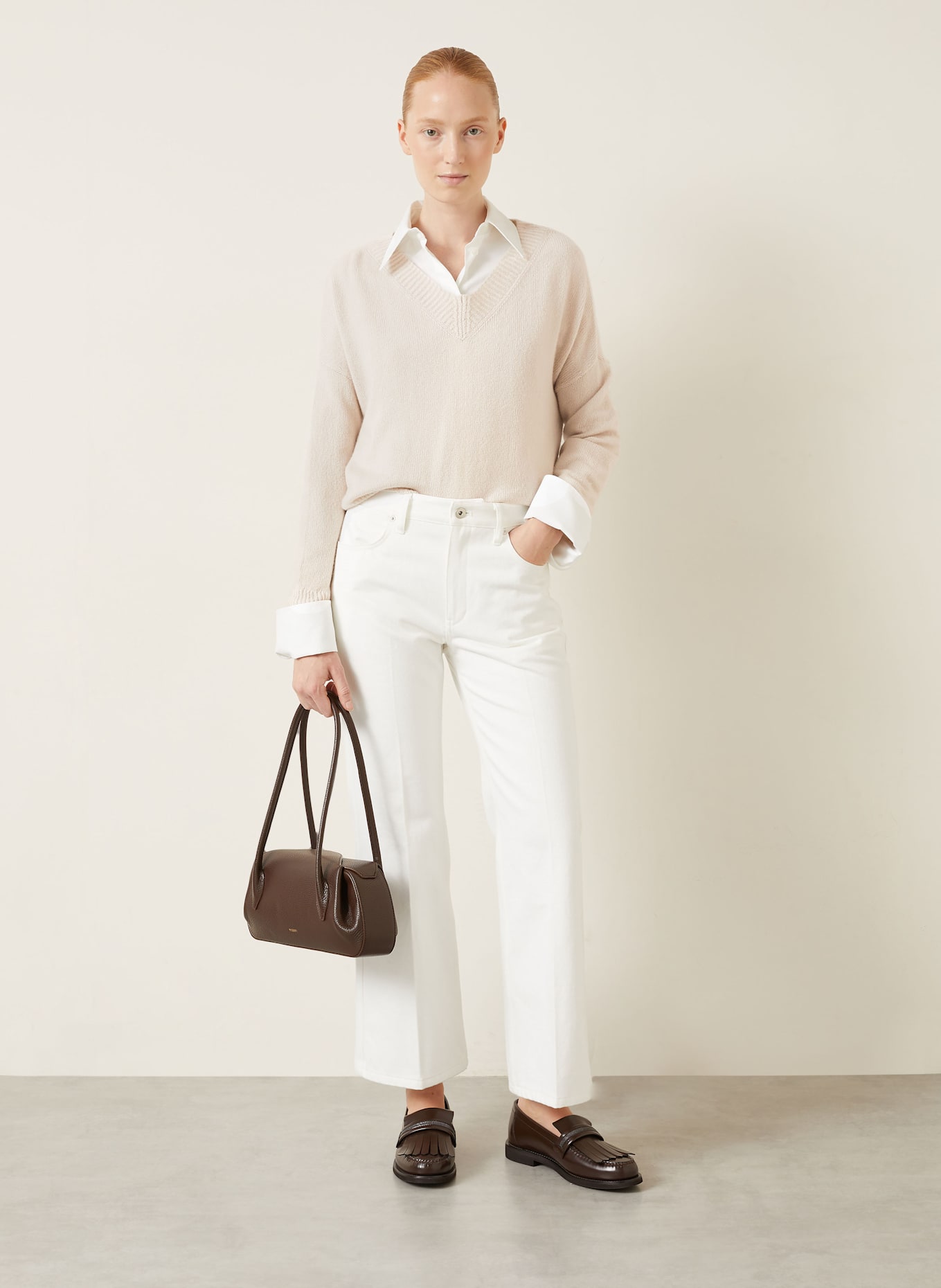 IRIS von ARNIM Cashmere sweater BERGEN: CREAM