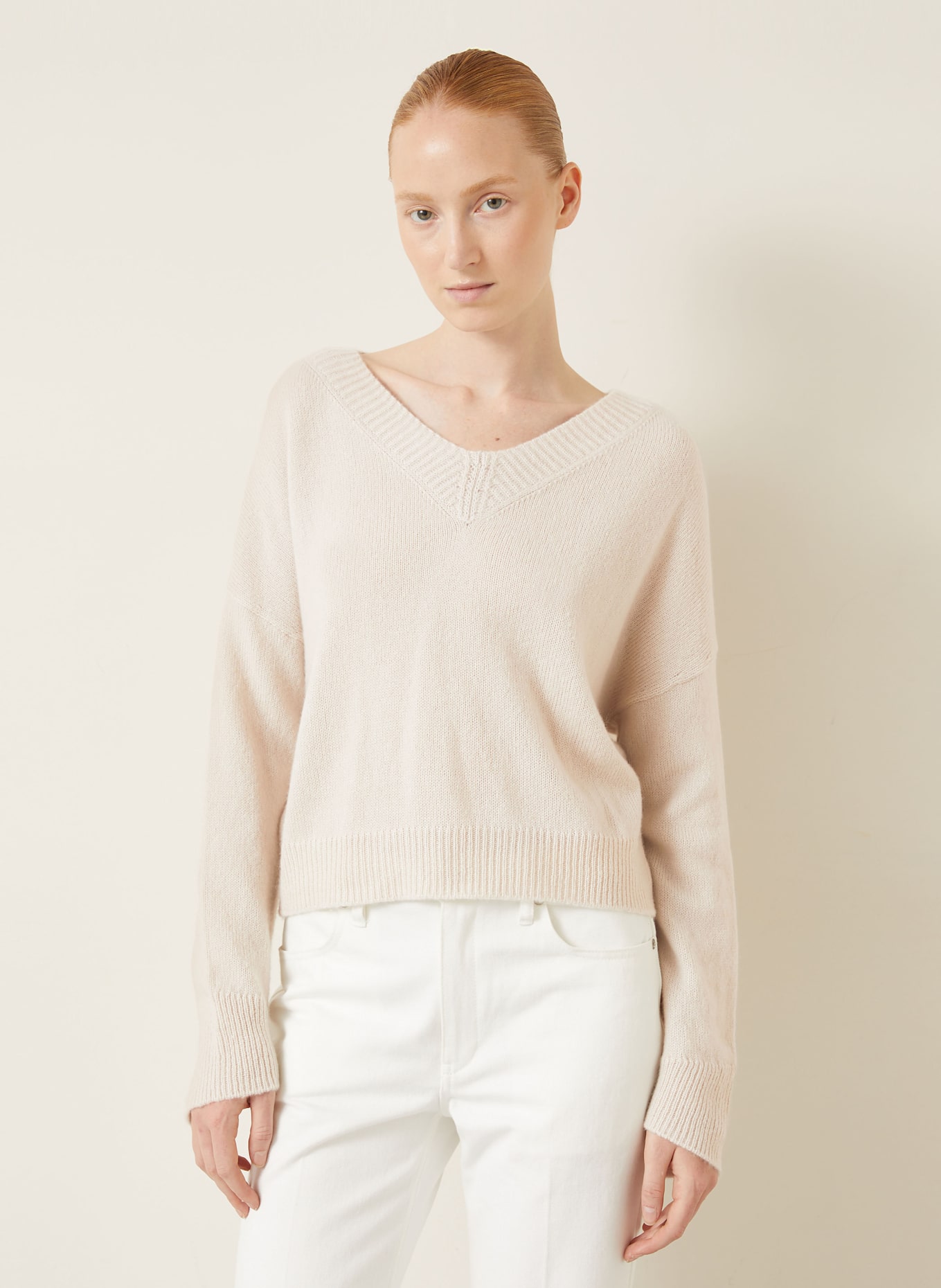 IRIS von ARNIM Cashmere sweater BERGEN: CREAM