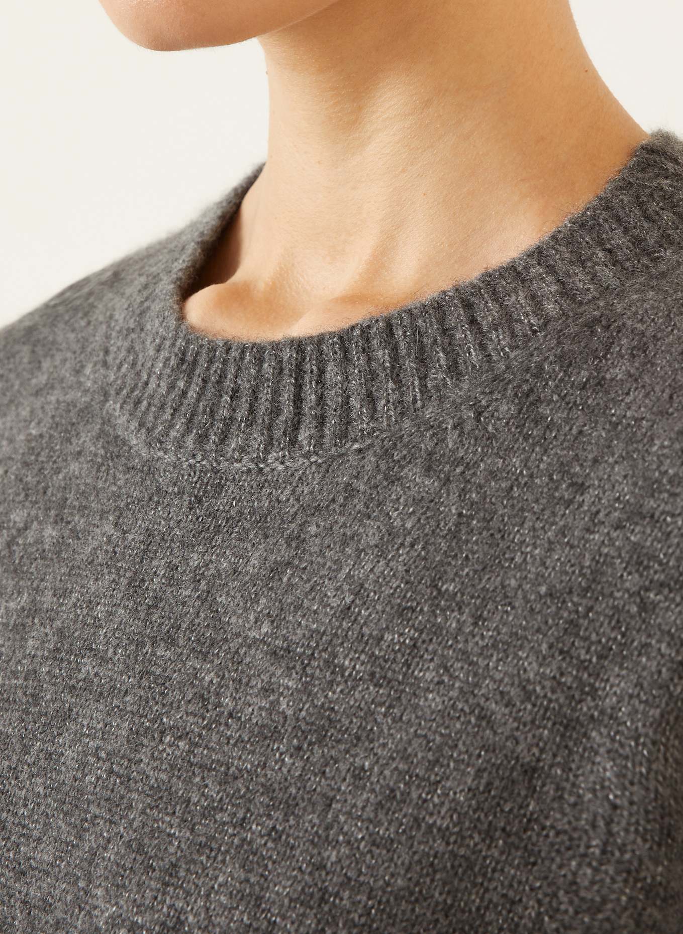 IRIS von ARNIM Oversized-Pullover BLENDA aus Cashmere: GRAU