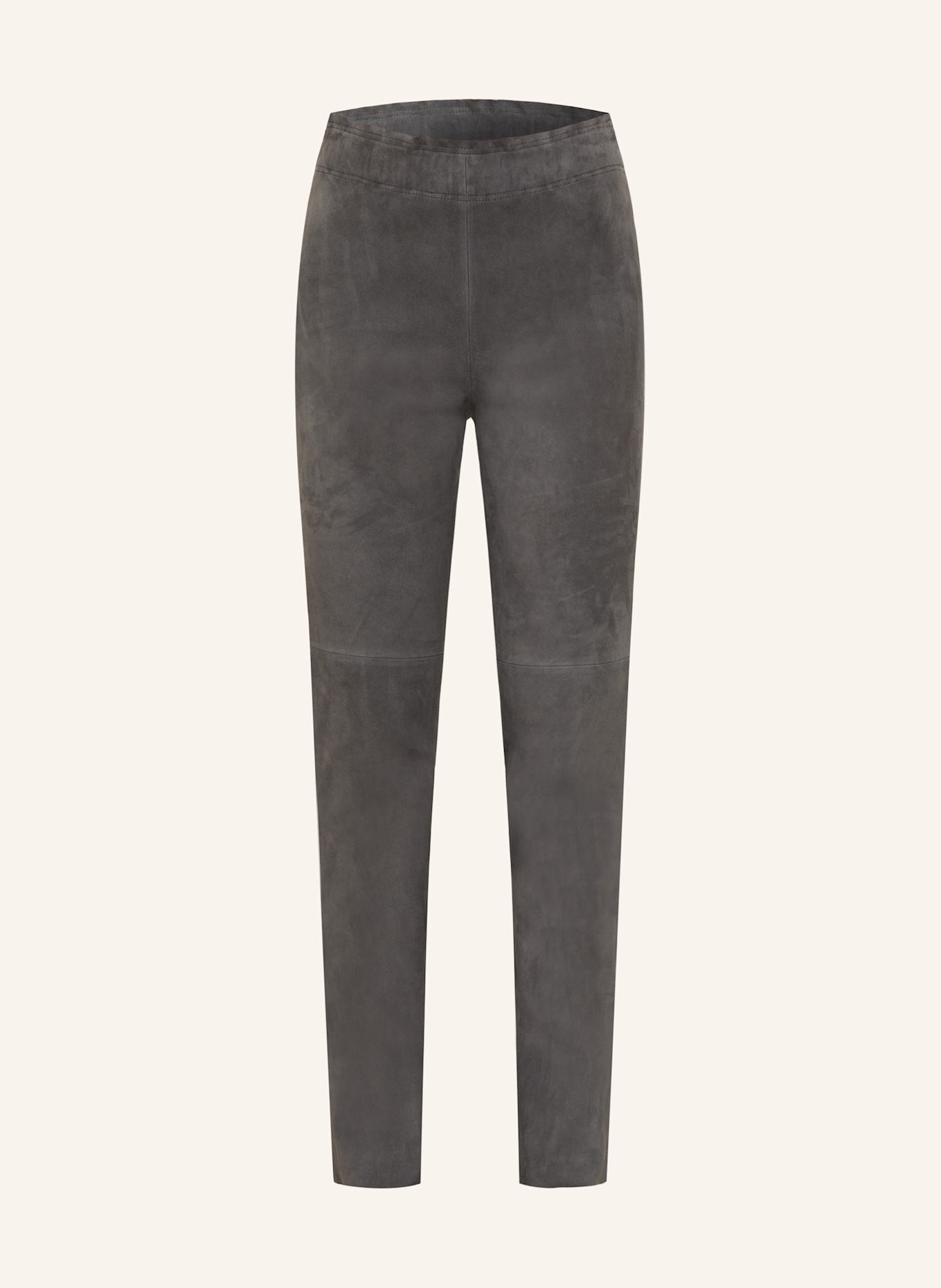 IRIS von ARNIM Spodnie skórzane PHILINE: CZIEMNOSZARY