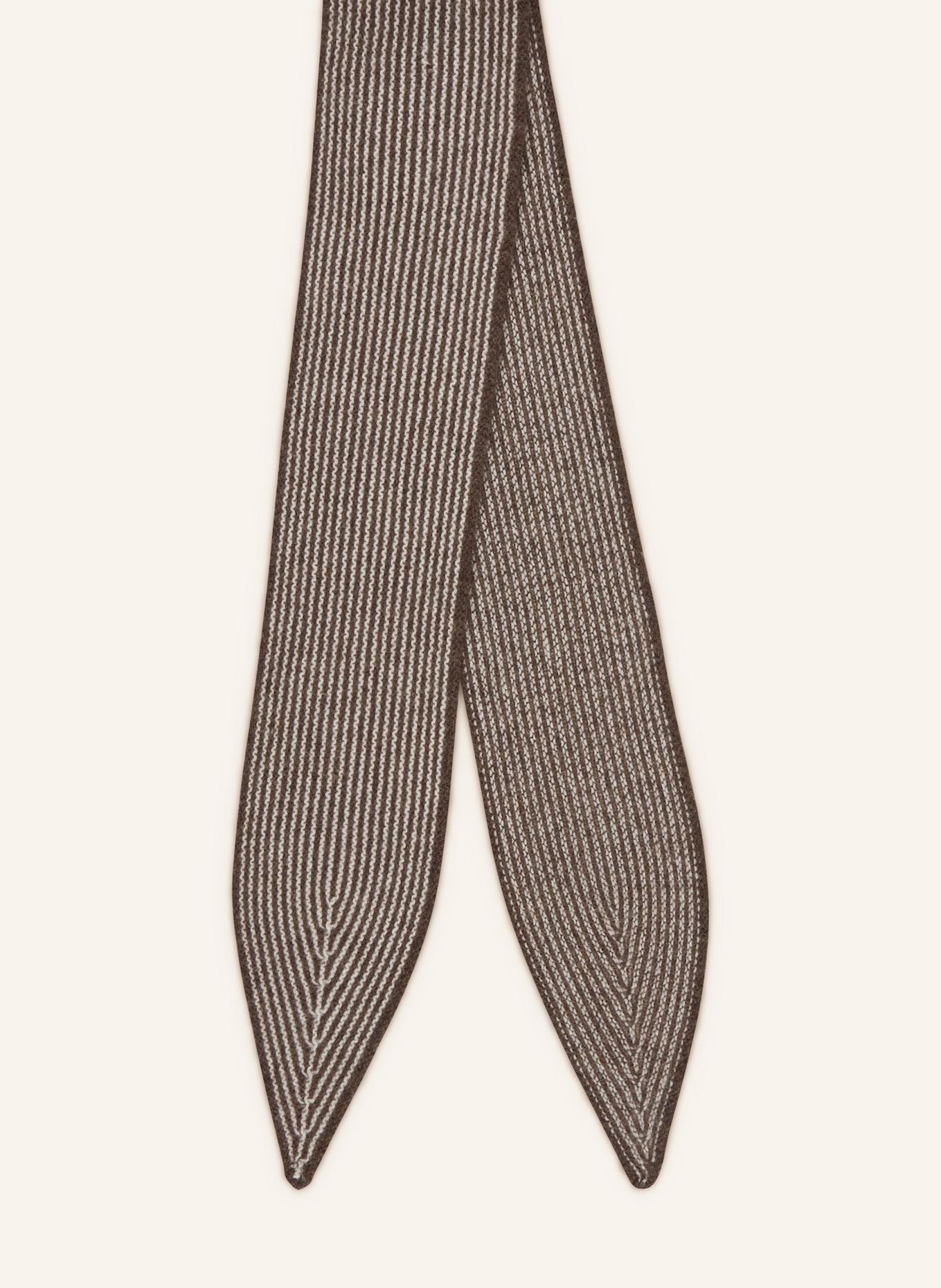 Oats & Rice Cashmere-Schal SAILOR: TAUPE / WEISS