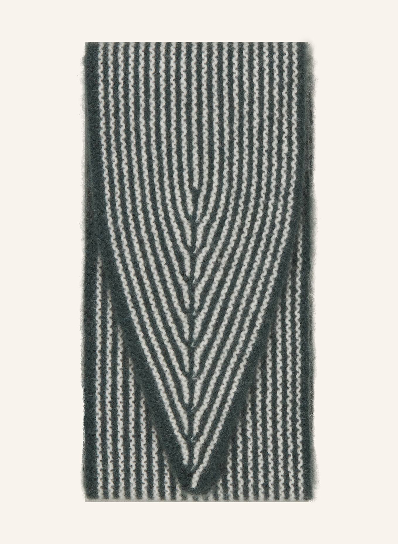 Oats & Rice Cashmere-Schal SAILOR: GRÜN / WEISS