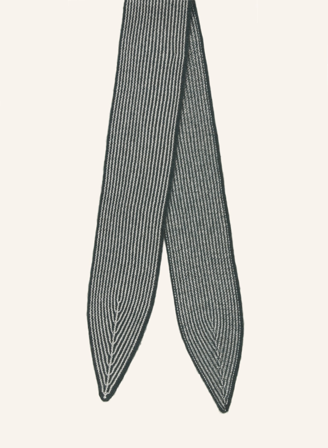 Oats & Rice Cashmere-Schal SAILOR: GRÜN / WEISS