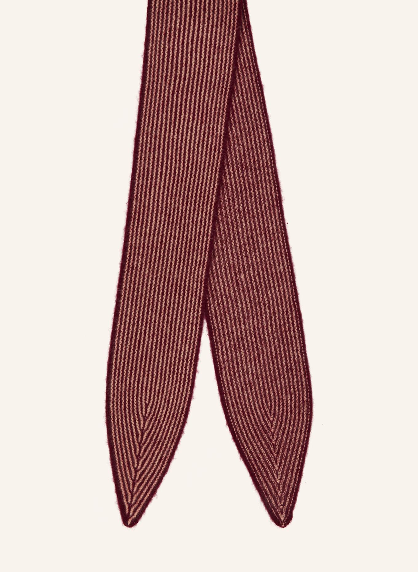Oats & Rice Cashmere-Schal SAILOR: DUNKELROT / ECRU