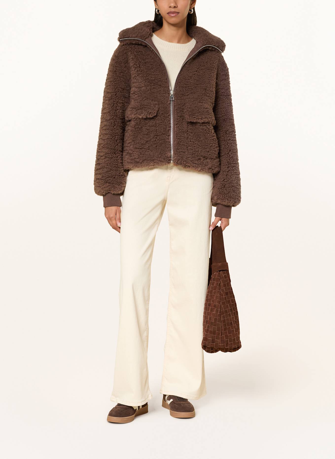 Marc O'Polo Teddyfell-Jacke: BRAUN