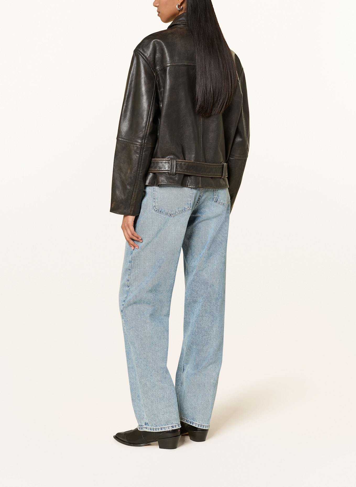 Marc O'Polo Lederjacke: DUNKELBRAUN