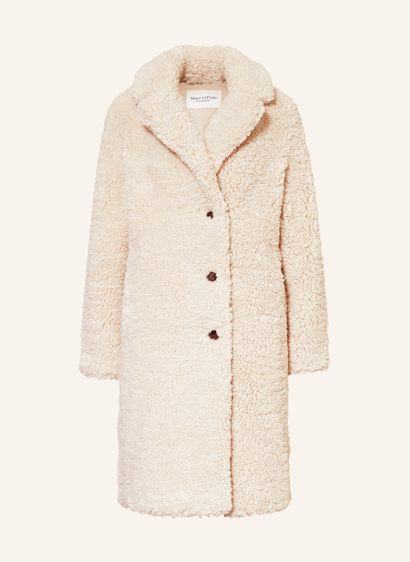 Marc O'Polo Teddyfell-Mantel: CREME