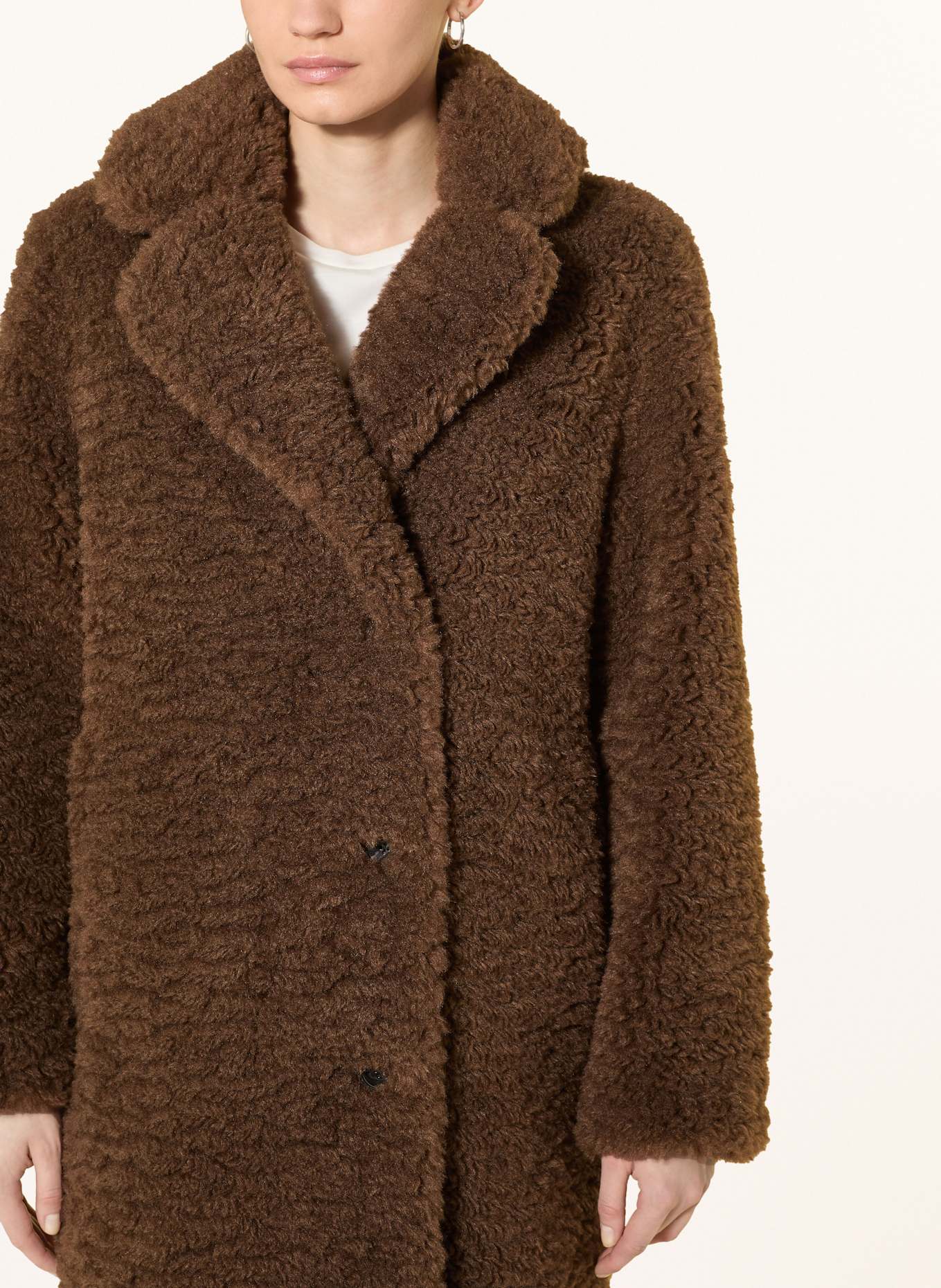 Marc O'Polo Teddyfell-Mantel: BRAUN