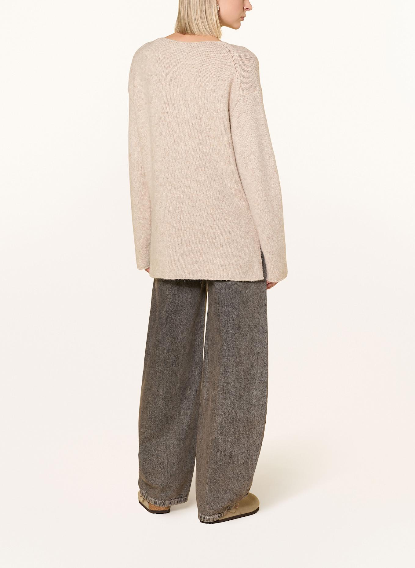Marc O'Polo Oversized-Pullover: HELLBRAUN