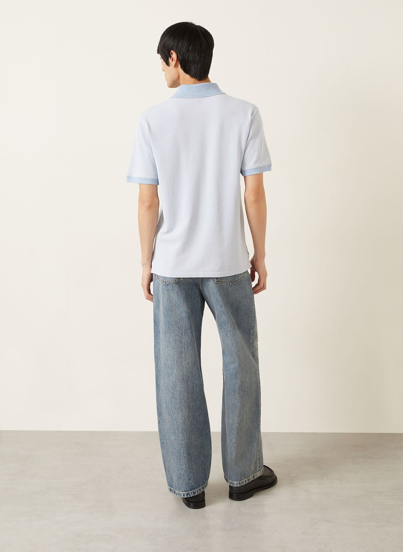 LOEWE Piqué-Poloshirt: HELLBLAU