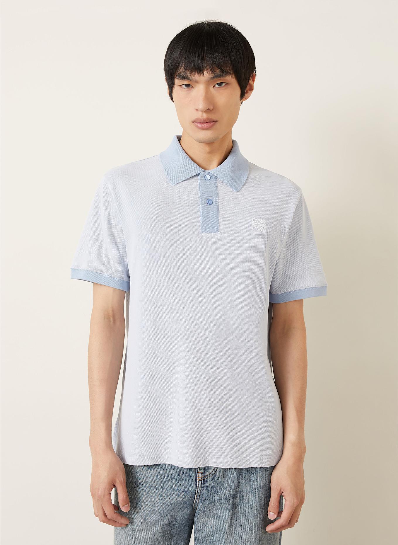 LOEWE Piqué-Poloshirt: HELLBLAU