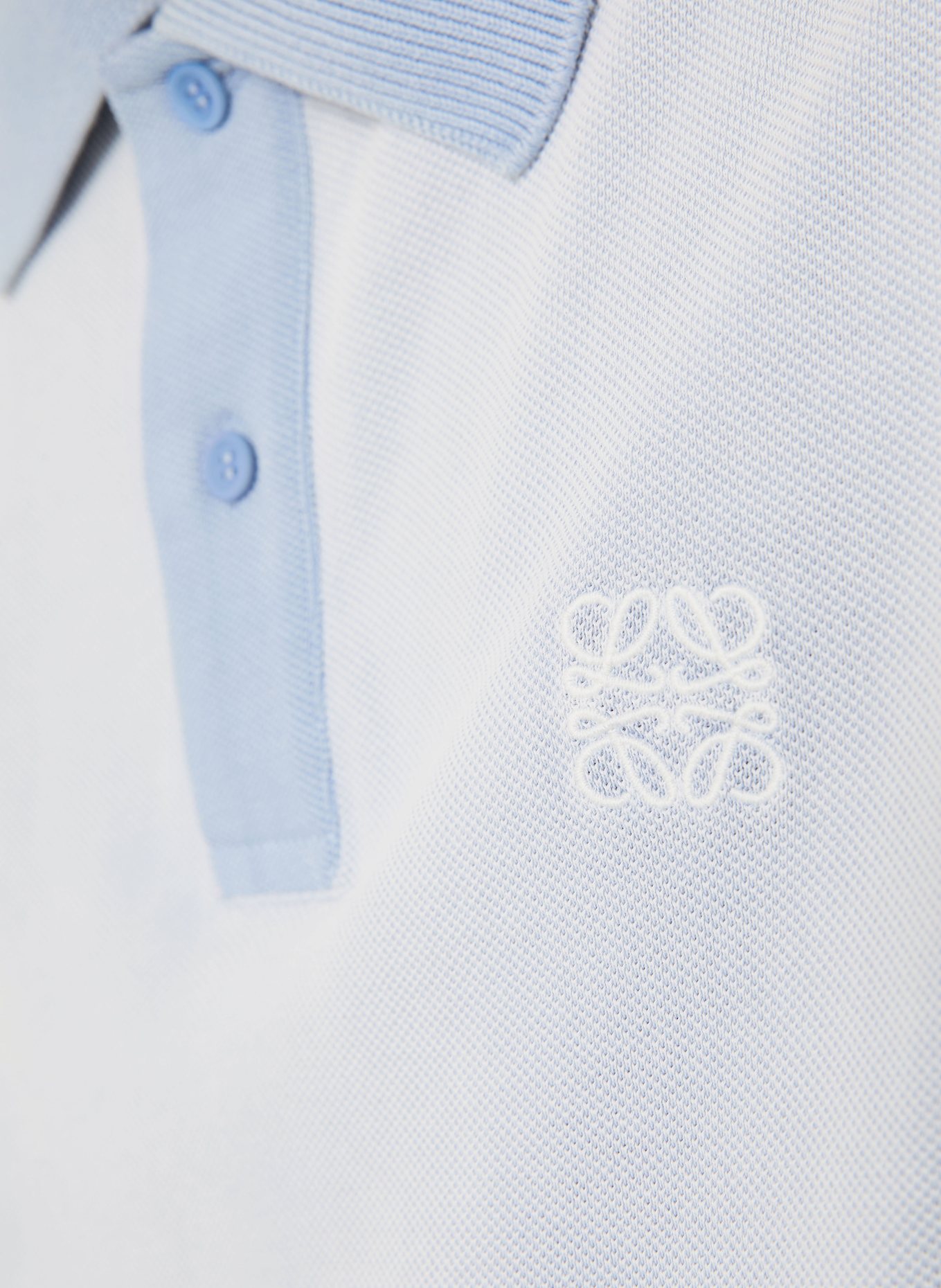 LOEWE Piqué-Poloshirt: HELLBLAU
