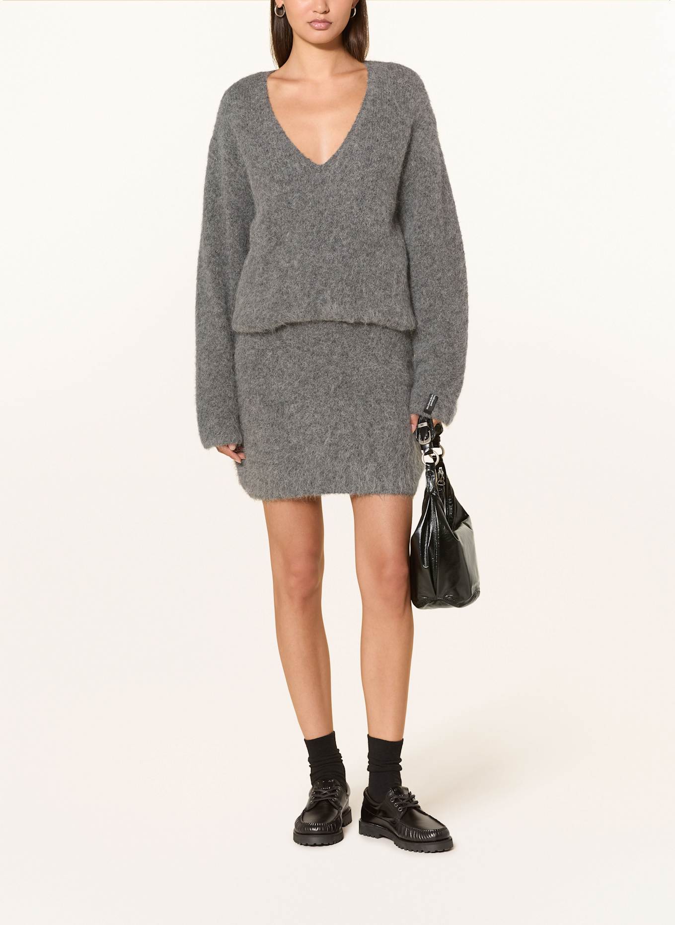 10DAYS Sweter z dodatkiem alpaki: CZIEMNOSZARY