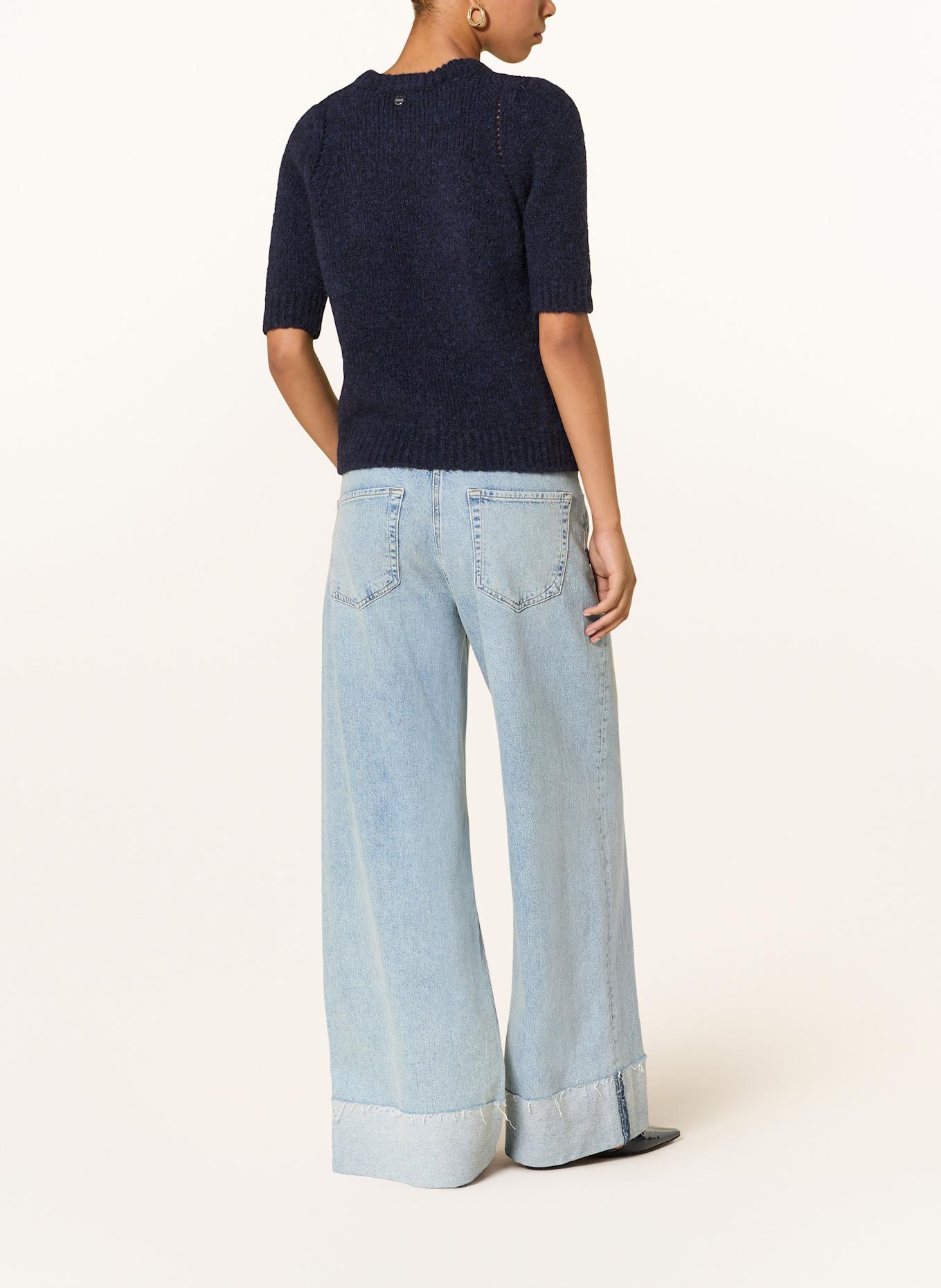 Rich & Royal Strickshirt mit Alpaka: DUNKELBLAU