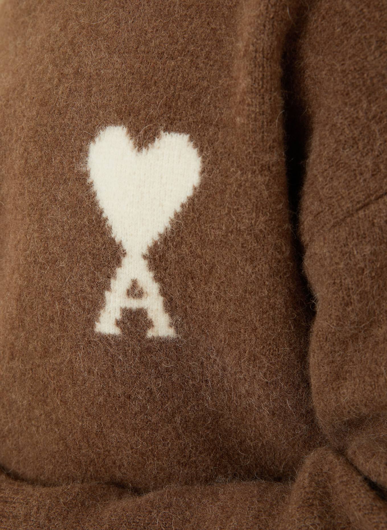 AMI PARIS Pullover mit Alpaka: BRAUN