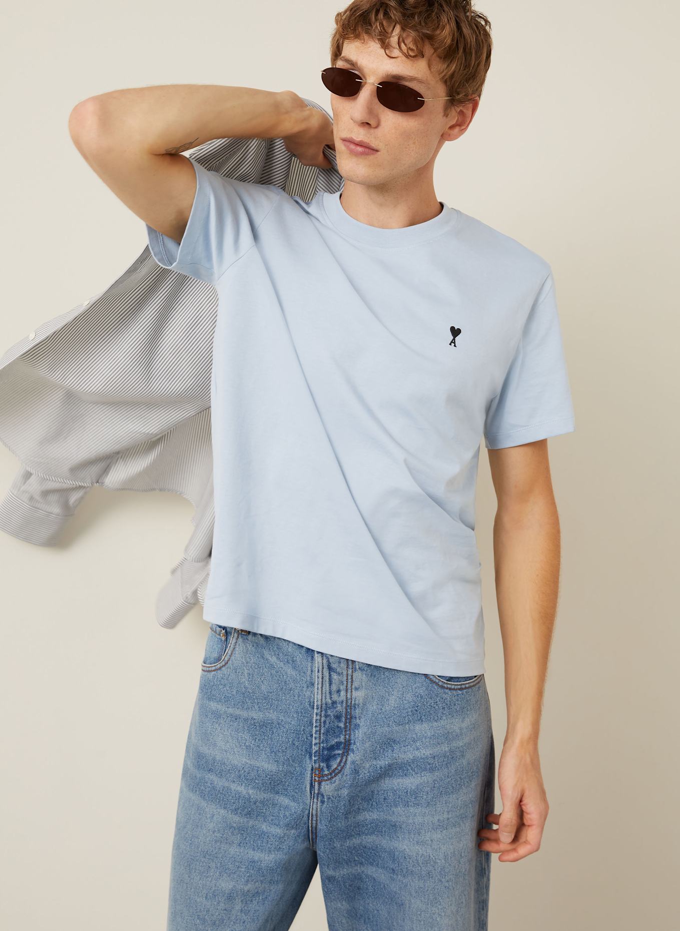 AMI PARIS T-Shirt: HELLBLAU