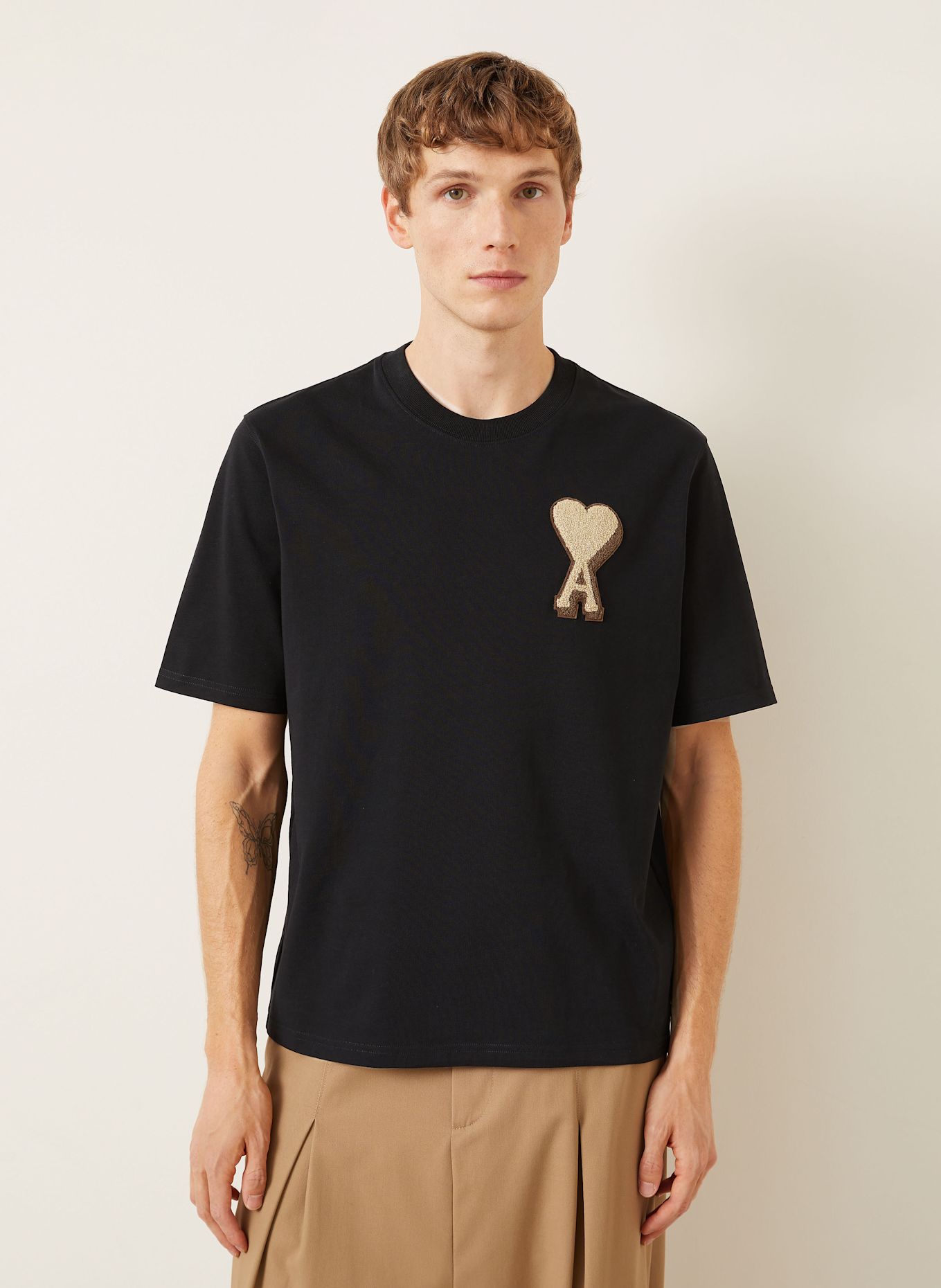 AMI PARIS T-Shirt: SCHWARZ