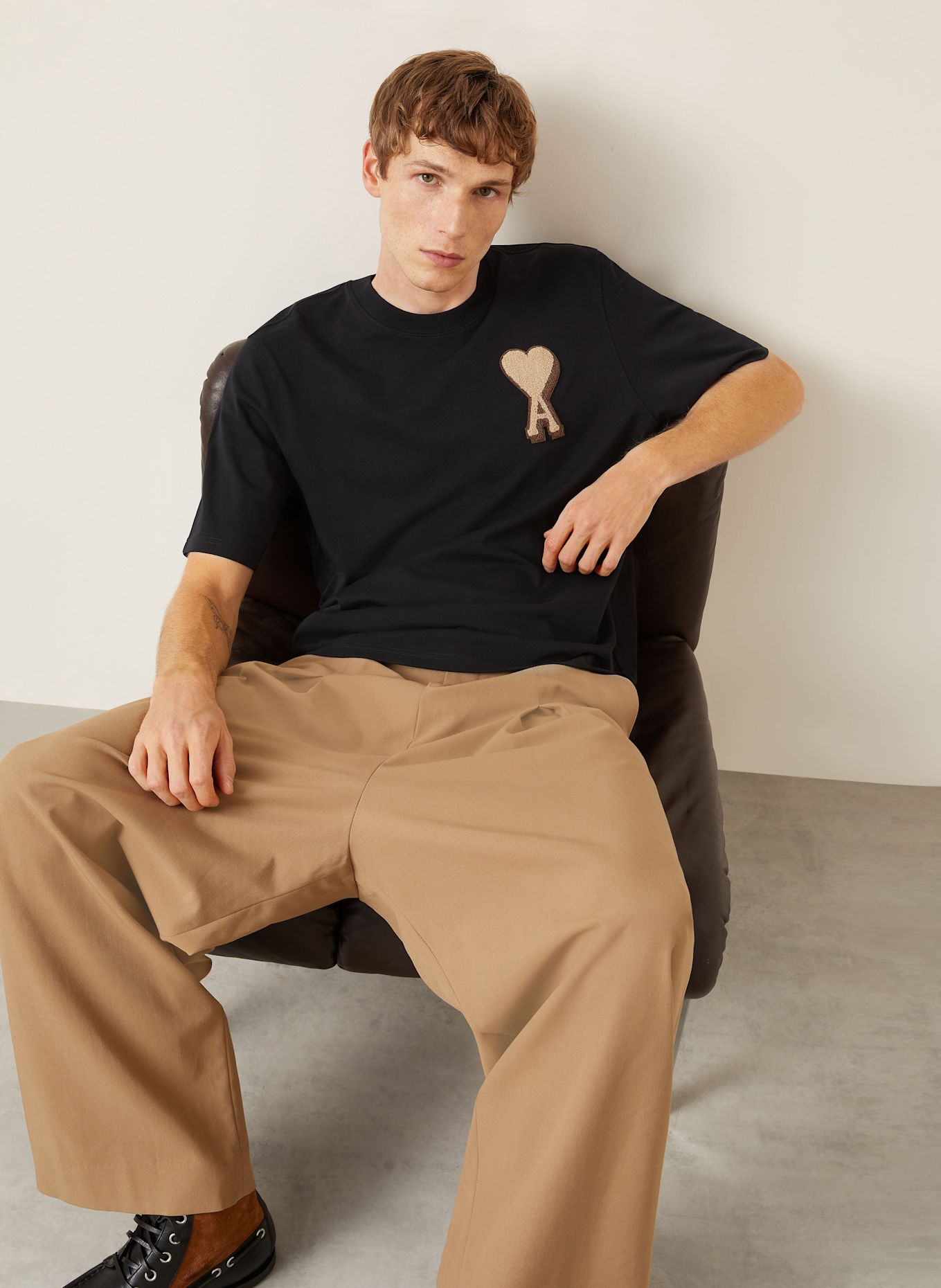 AMI PARIS T-Shirt: SCHWARZ