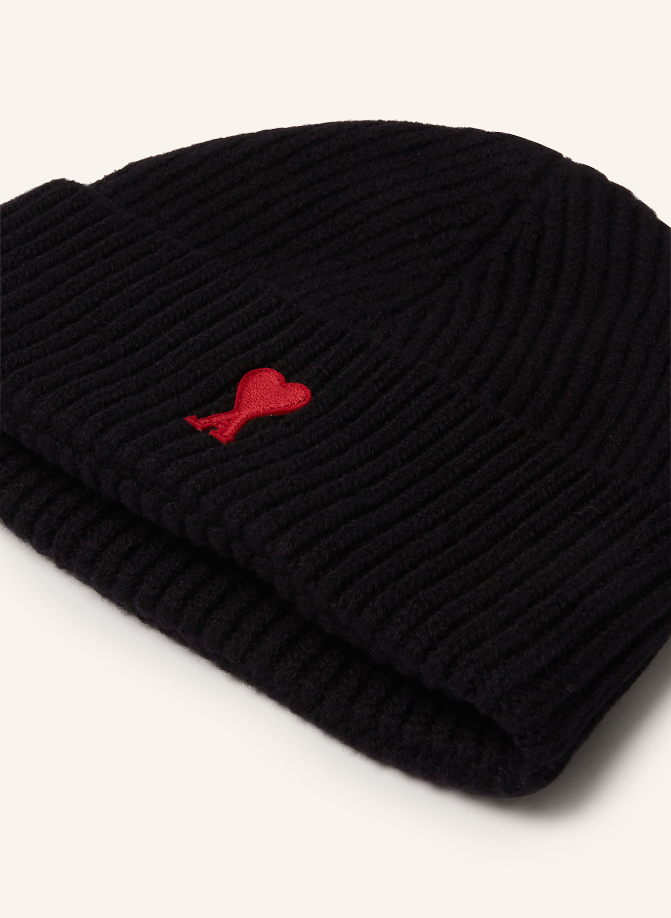 AMI PARIS Mütze: SCHWARZ