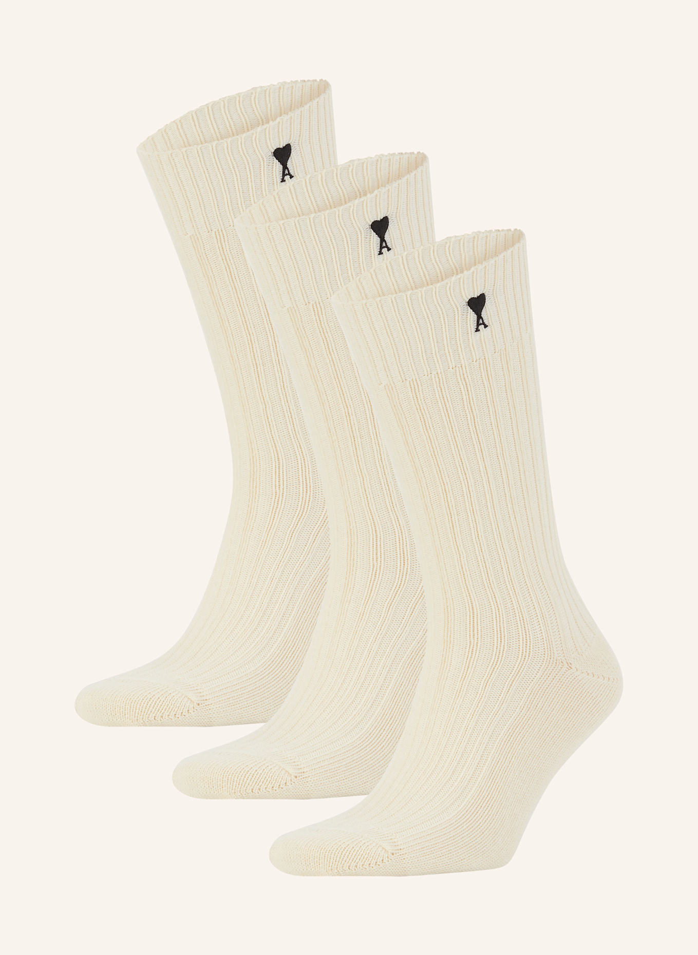 AMI PARIS 3er-Pack Strümpfe: 150 ECRU