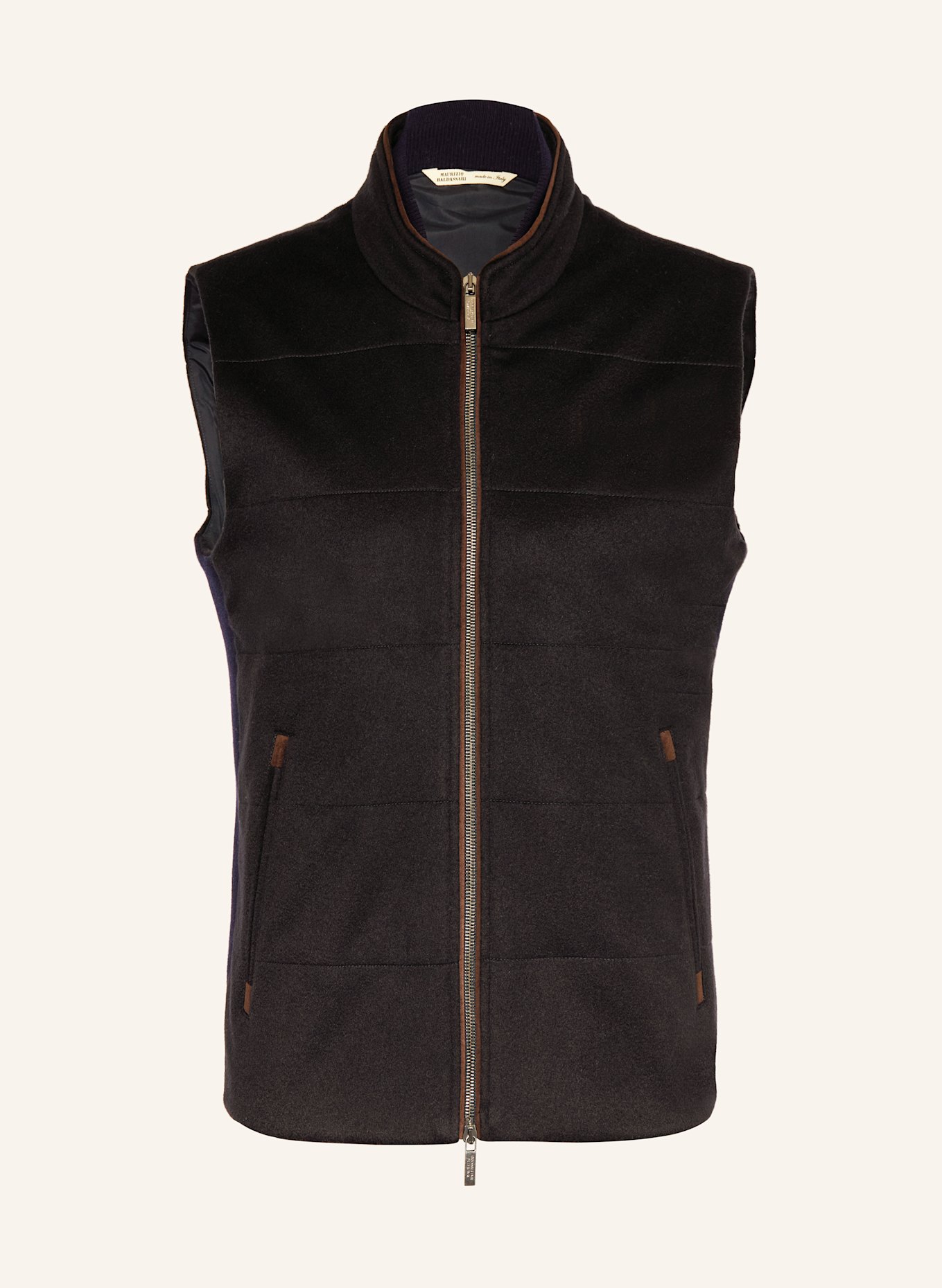 MAURIZIO  BALDASSARI Cashmere-Weste ICON: DUNKELBLAU