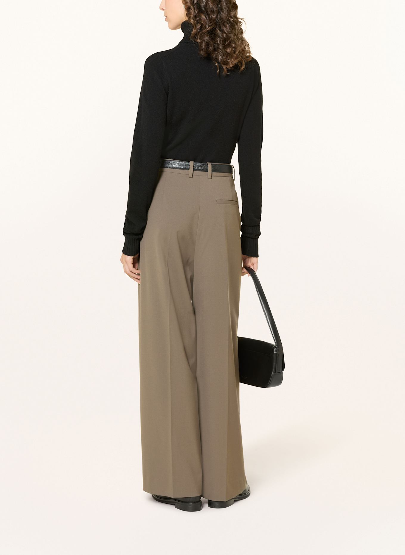 FTC CASHMERE Rollkragenpullover aus Cashmere: SCHWARZ