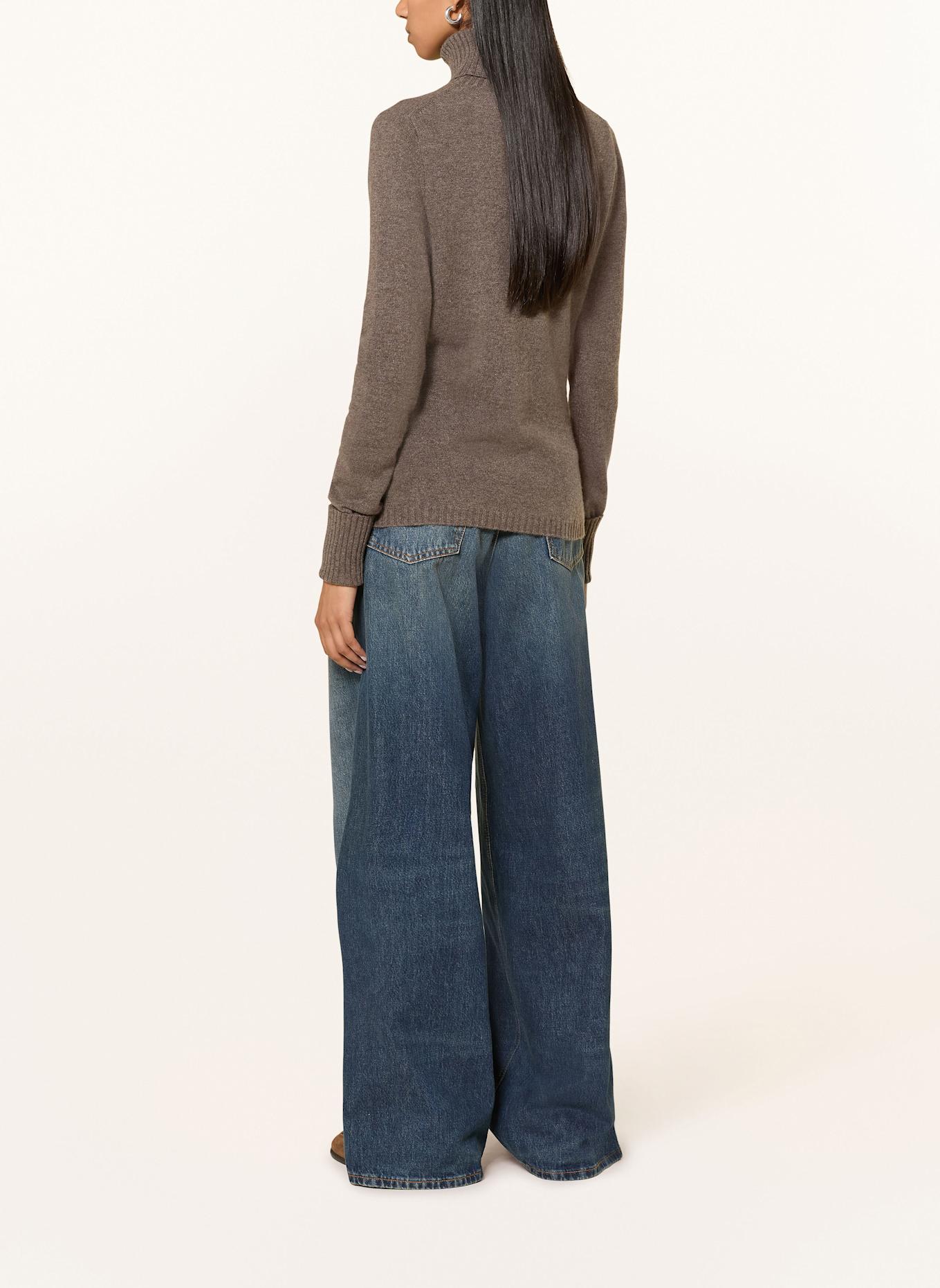 FTC CASHMERE Rollkragenpullover aus Cashmere: BRAUN