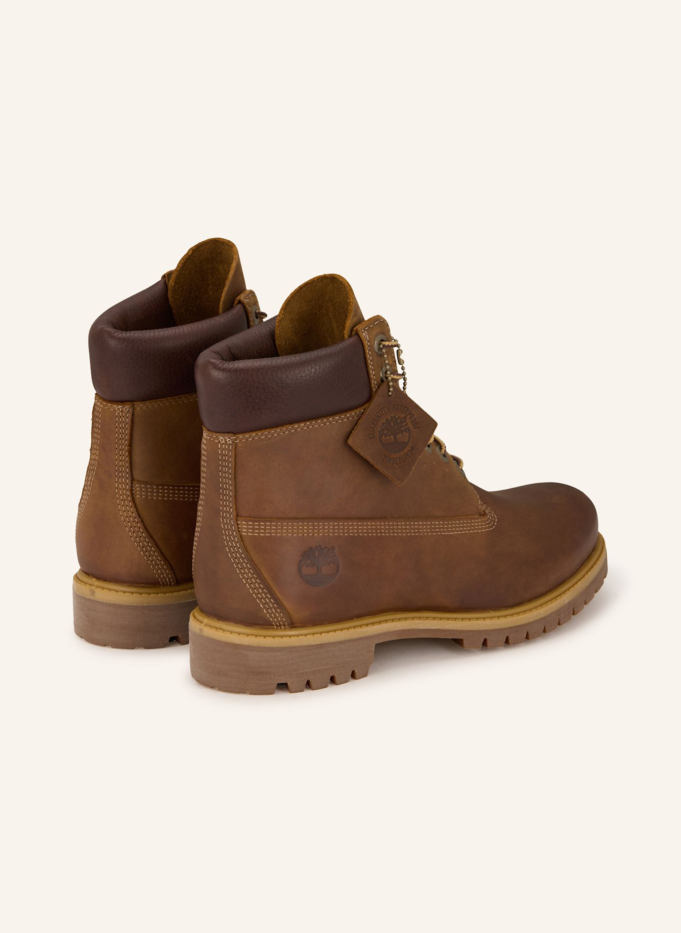 Timberland Botki sznurowane PREMIUM 6 INCH: BRĄZOWY