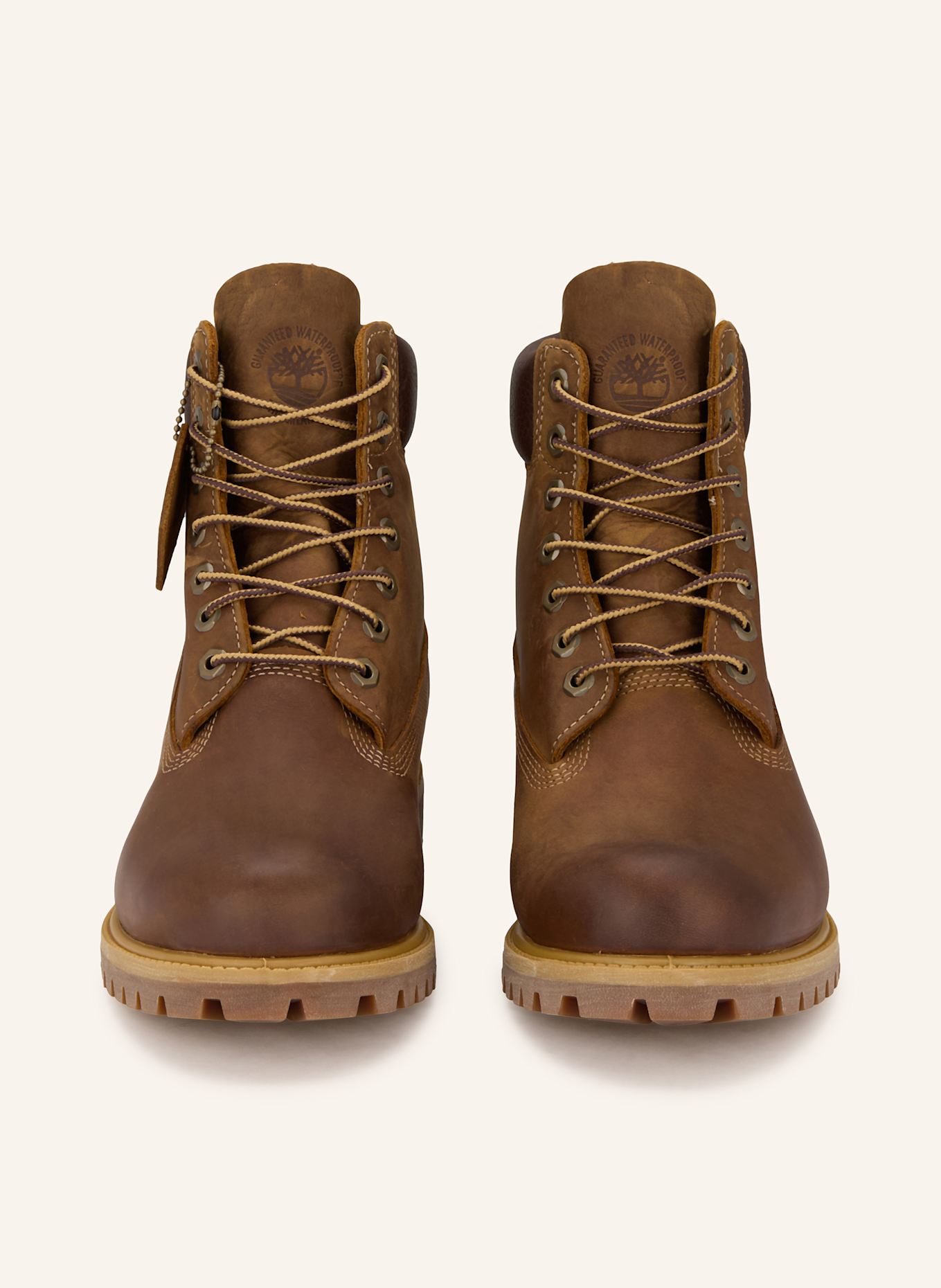 Timberland Botki sznurowane PREMIUM 6 INCH: BRĄZOWY