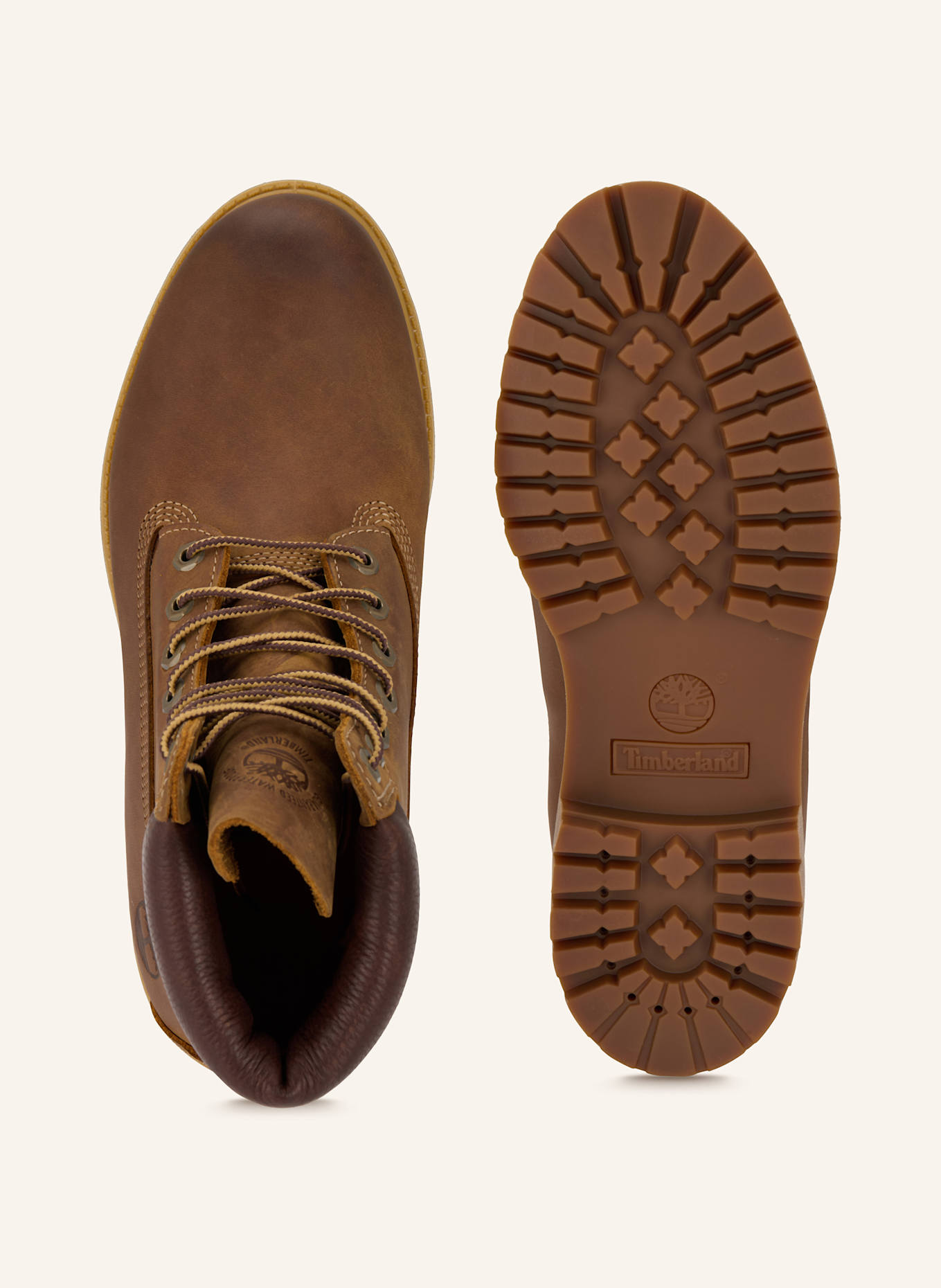 Timberland Botki sznurowane PREMIUM 6 INCH: BRĄZOWY