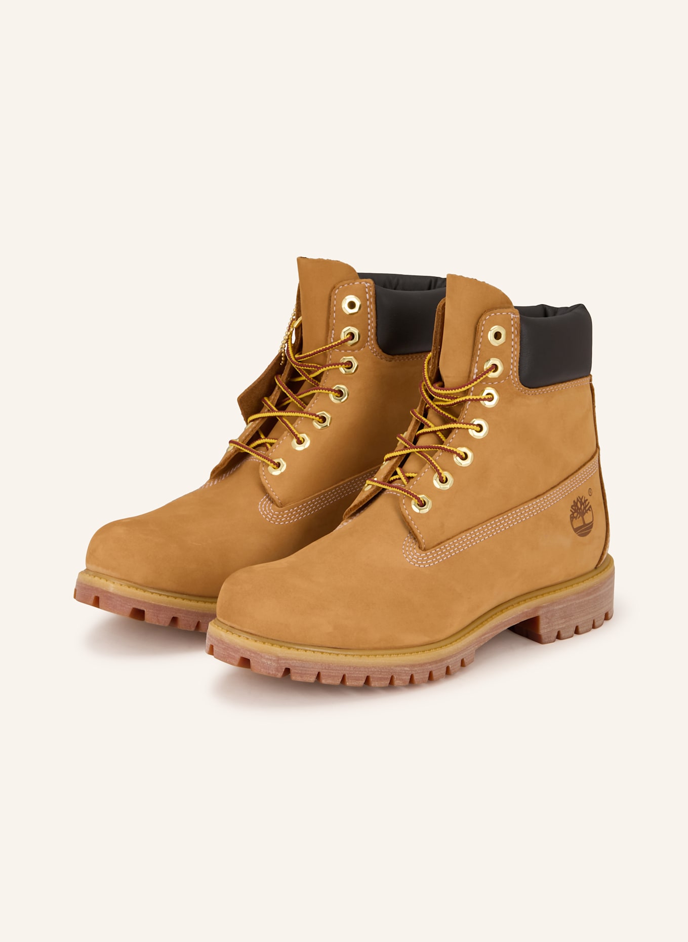 Timberland Schnürboots PREMIUM 6 INCH: CAMEL / DUNKELBRAUN