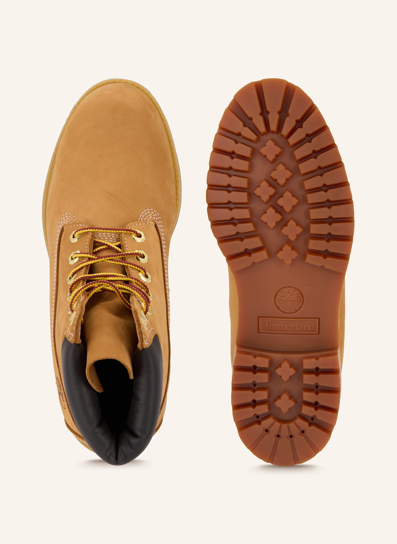 Timberland Schnürboots PREMIUM 6 INCH: CAMEL / DUNKELBRAUN