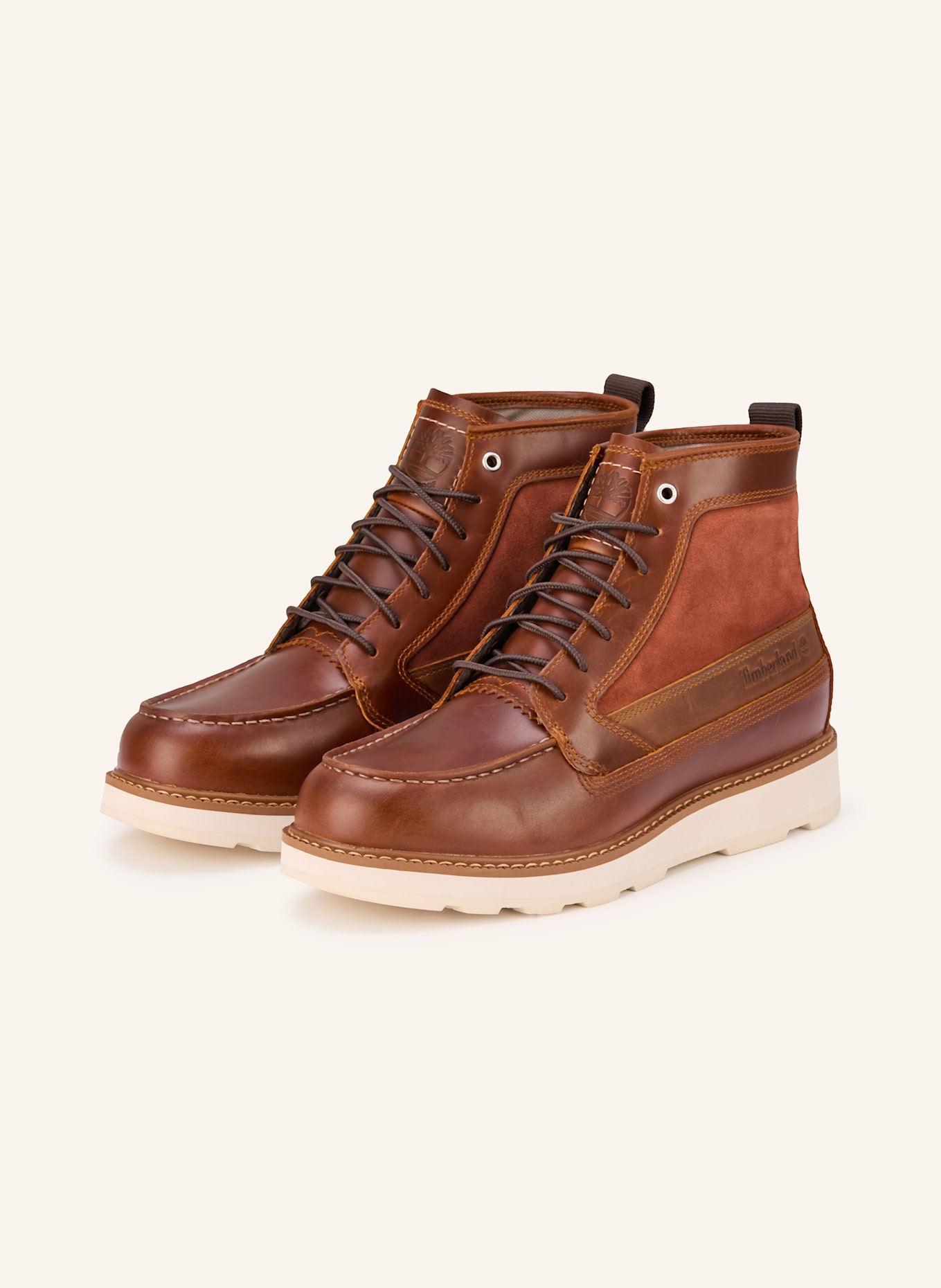 Timberland Schnürboots BRITTON MILLS: BRAUN / HELLGRAU