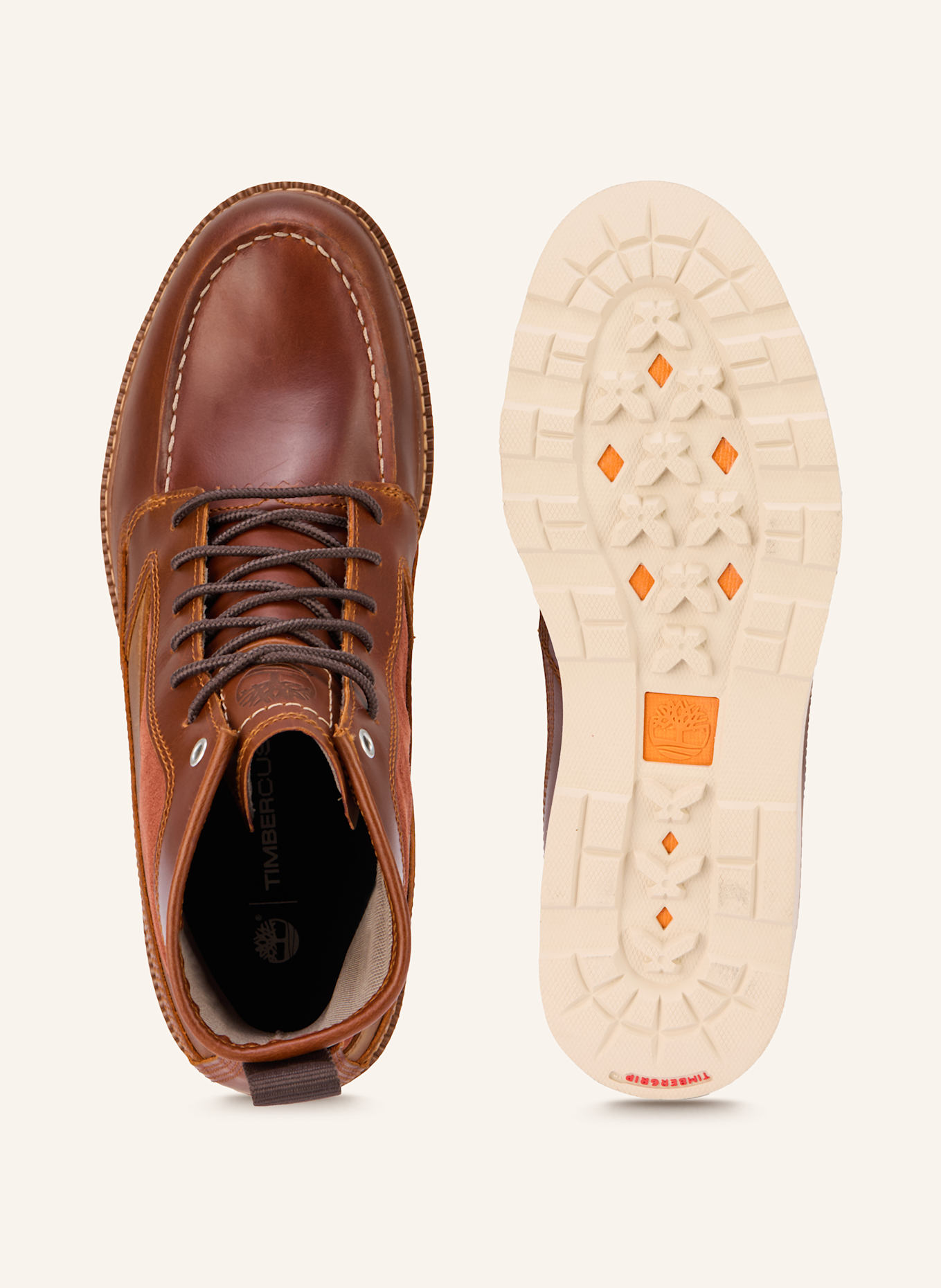 Timberland Schnürboots BRITTON MILLS: BRAUN / HELLGRAU