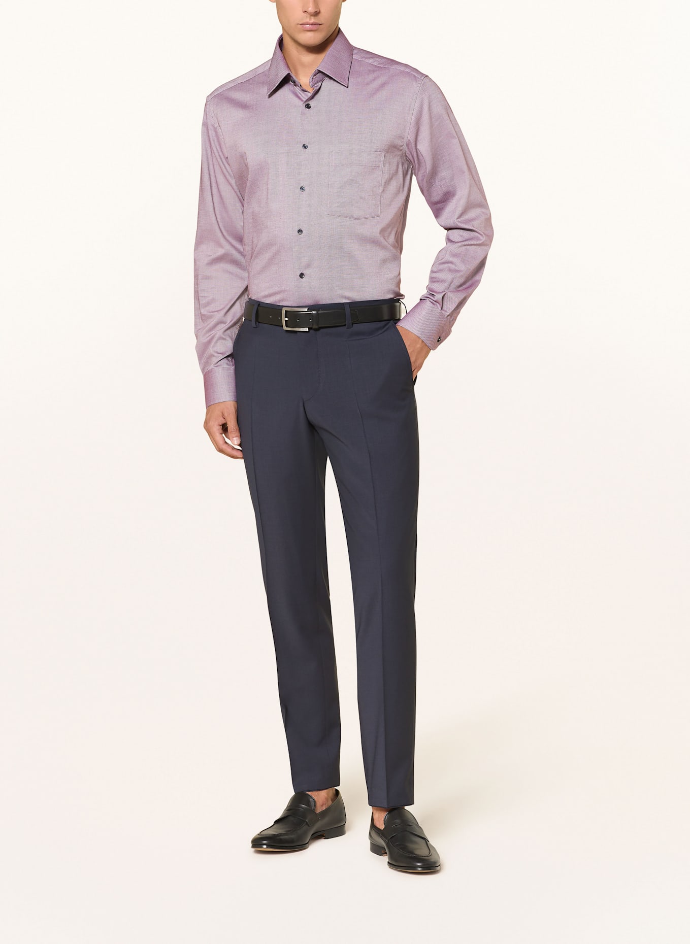 ETERNA Hemd Modern Fit: DUNKELROT