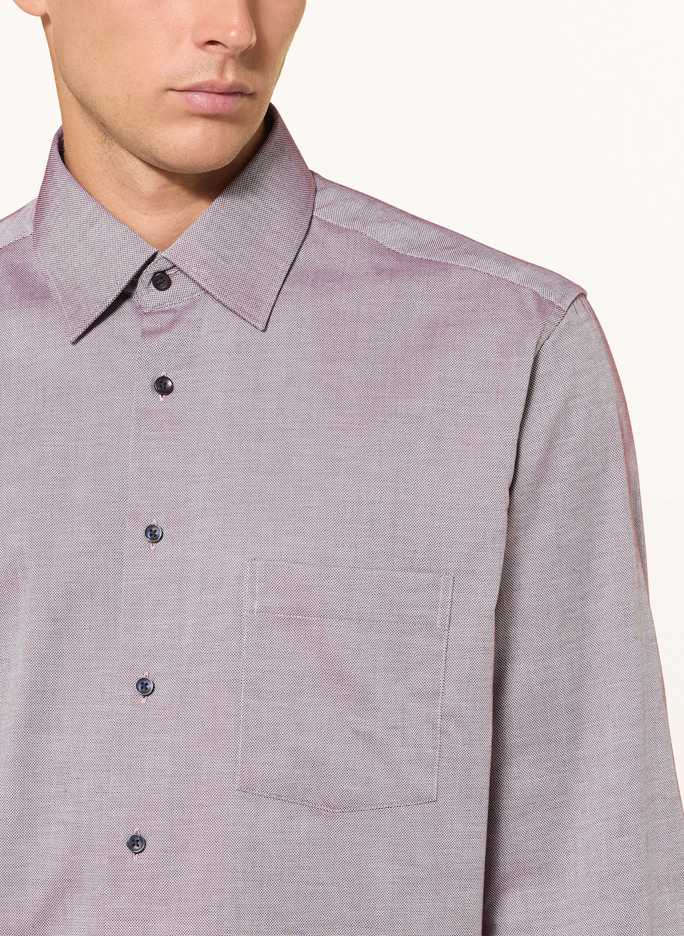 ETERNA Hemd Modern Fit: DUNKELROT